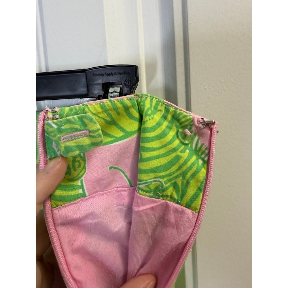 Lilly Pulitzer Marla Brazilian Court Zebra Butterfly Skirt 10 Vintage 90s - Picture 4 of 4